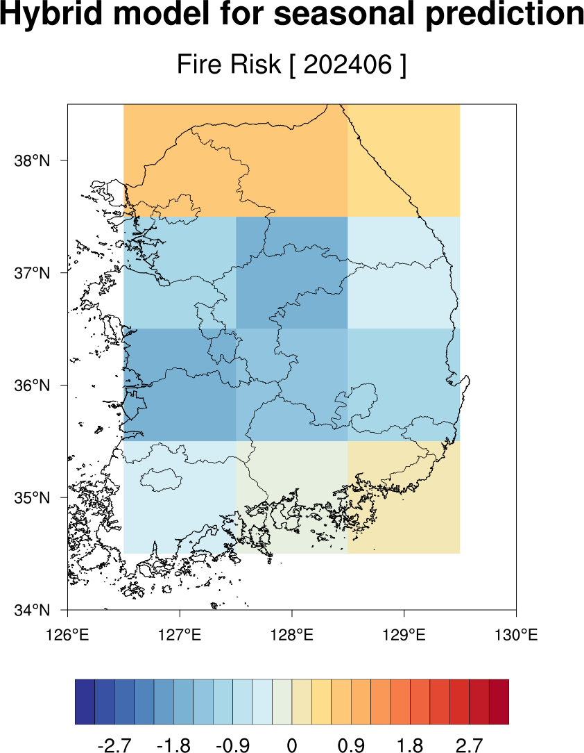 산불장기예보 이미지