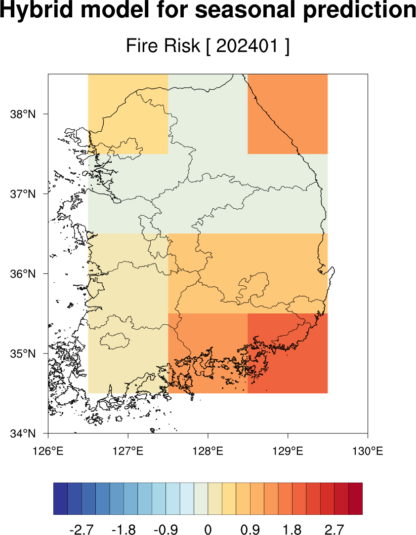 산불장기예보 이미지