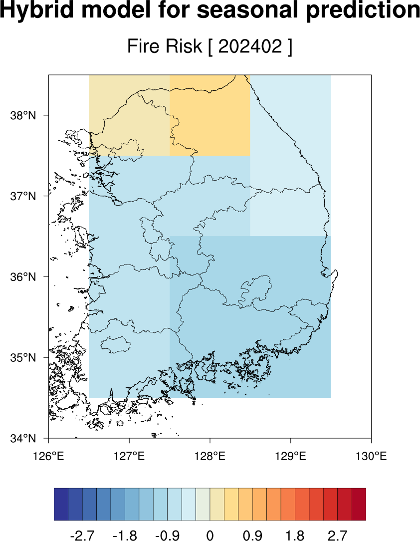 산불장기예보 이미지